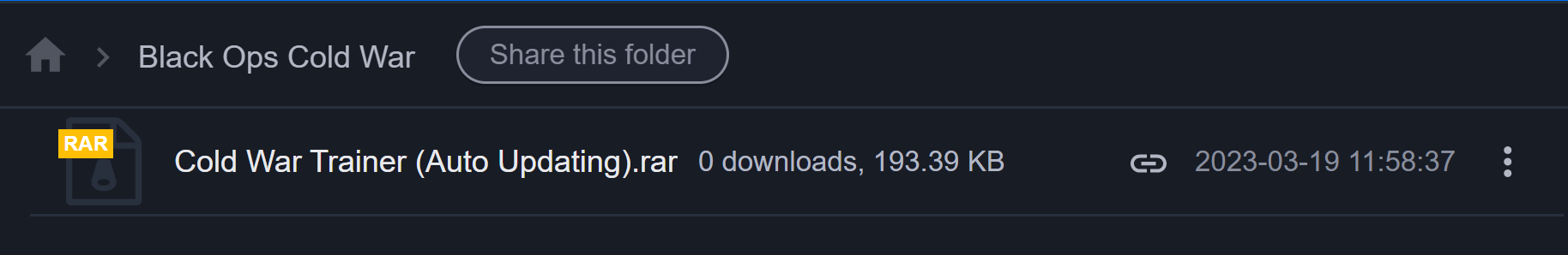 Outdated Cold War Trainer Auto Updating CabConModding